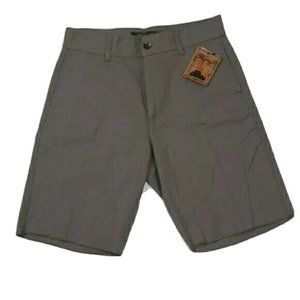 Retrofit Flat Front Light Brown Men's Shorts
